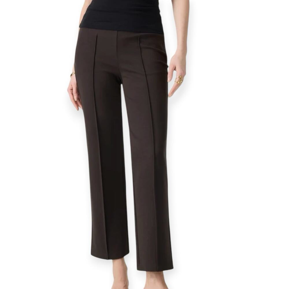 NWT OGL Ponte Wrinkle Resistant High Rise Cropped Flare Leg Travel Pants Small